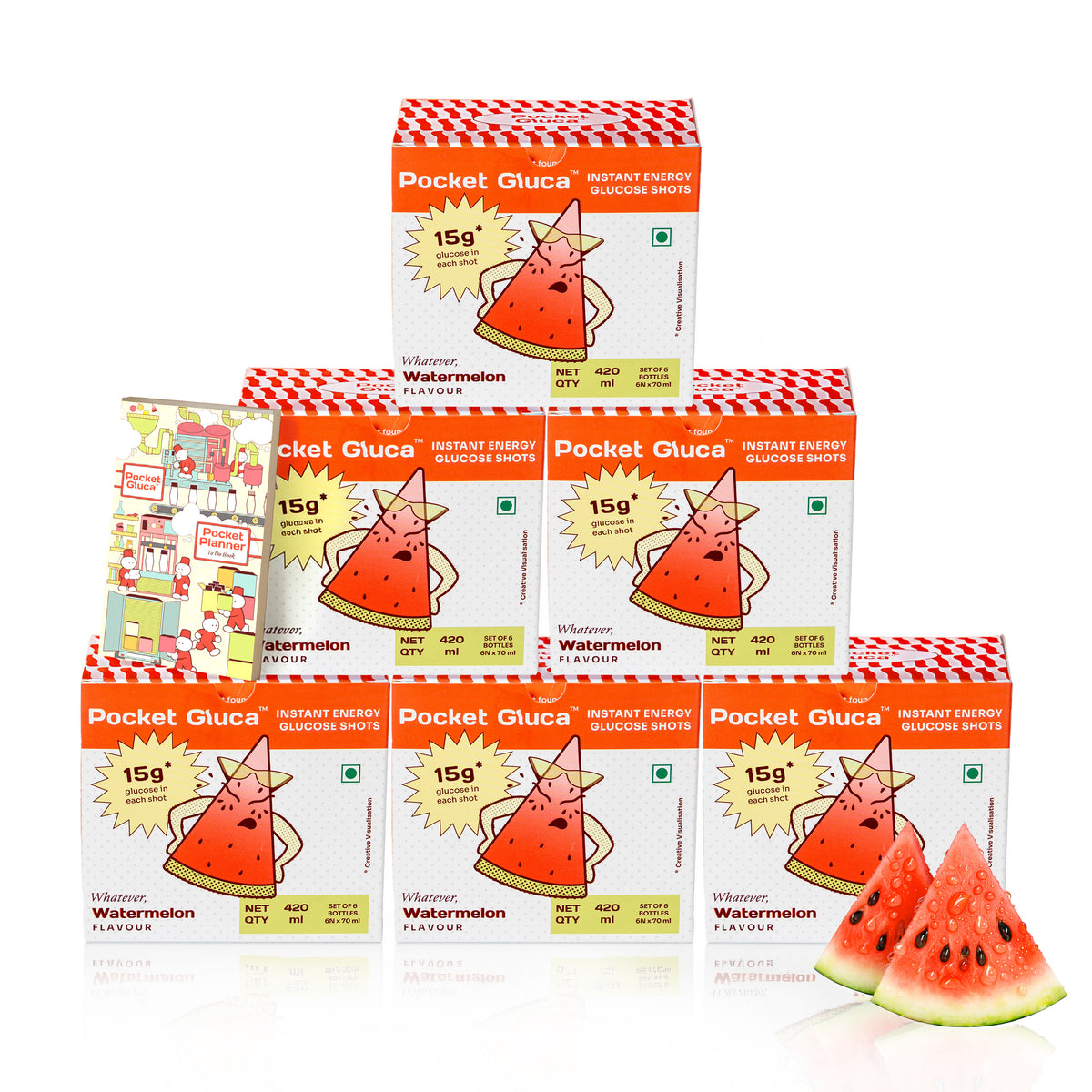 PocketGluca Glucose Shots | Saviour pack | 36 x 70ml