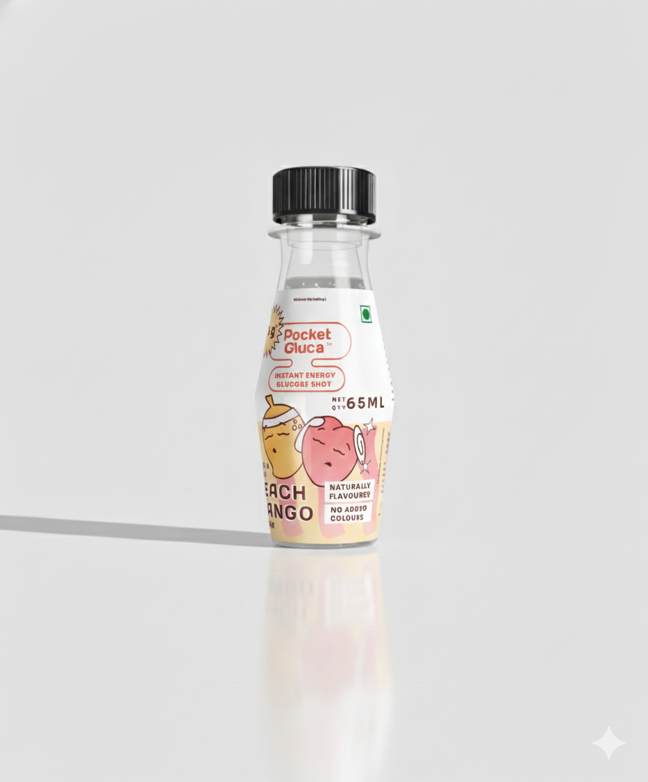 Peach Mango Glucose Shots | Set of 6