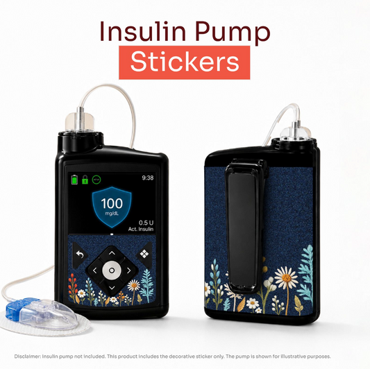 Peelz - Insulin Pump Stickers for Medtronic 780G, 700G, 600G | 6 in one set | Non tearable | Waterproof