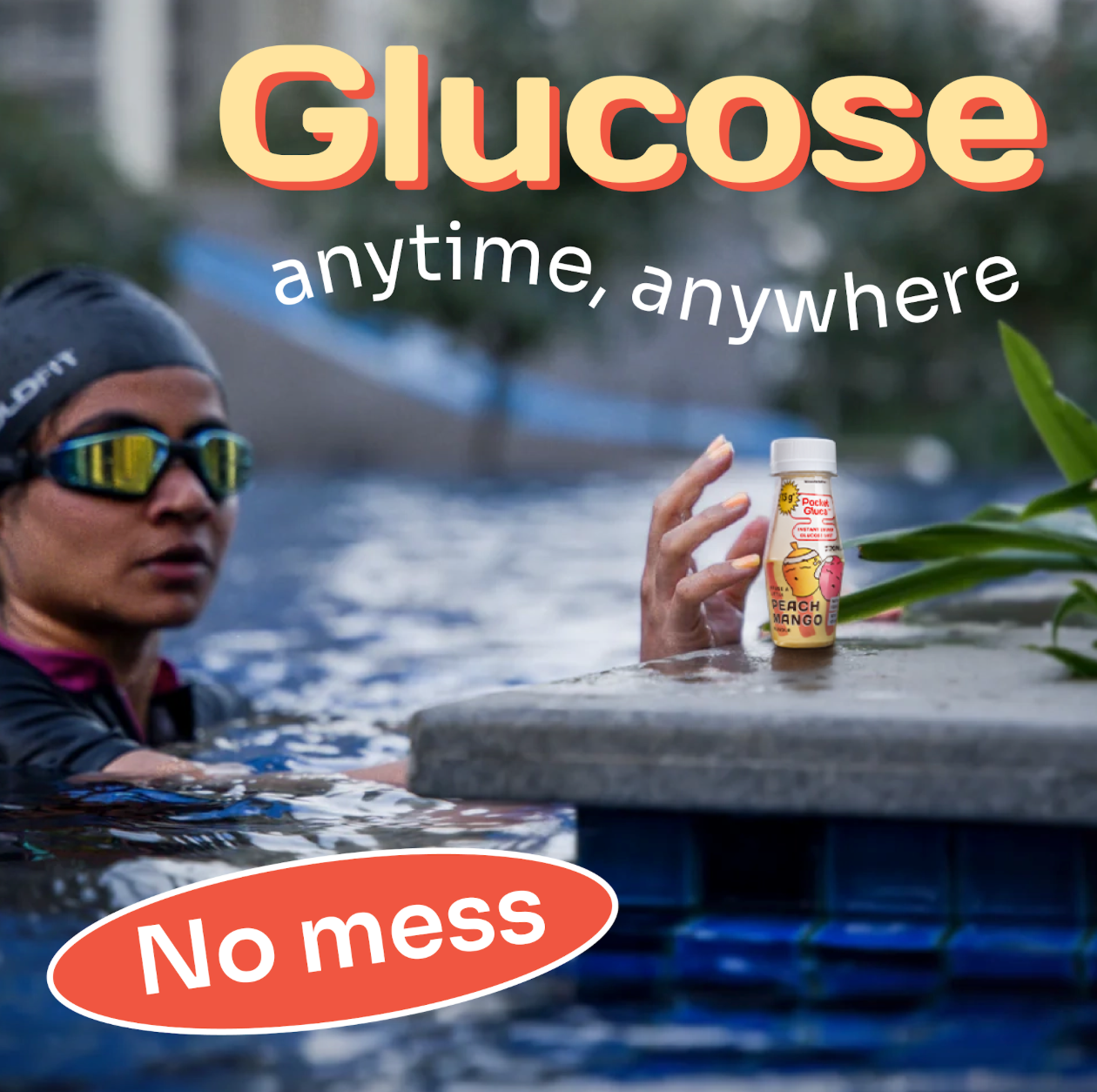 Glucose shots | Pack of 12 bottles | Lemon mint - Peach mango | 70ml each | Fast acting pure glucose