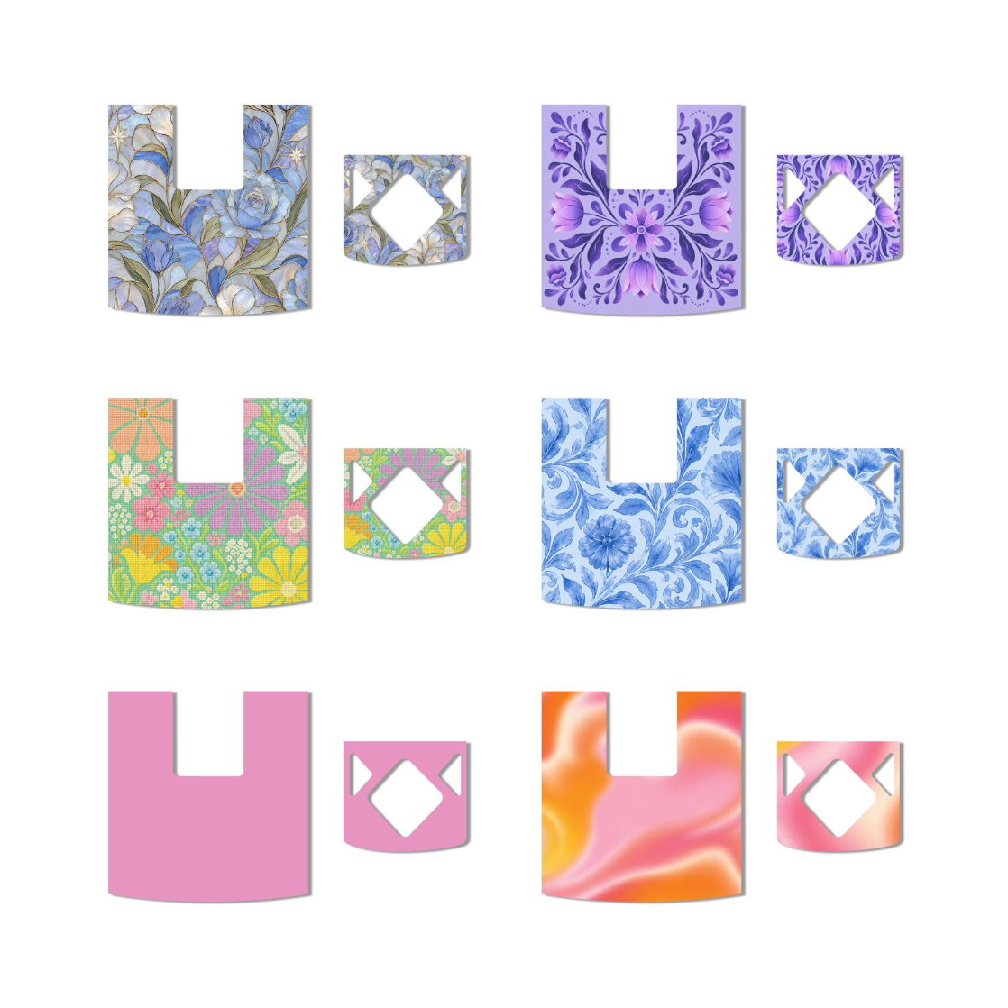 Peelz - Insulin Pump Stickers for Medtronic 780G, 700G, 600G | 6 in one set | Non tearable | Waterproof