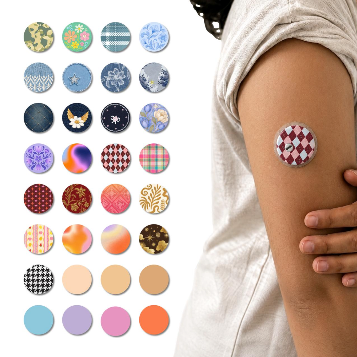Peelz - CGM Stickers for Linx Sensor | 32 Pack