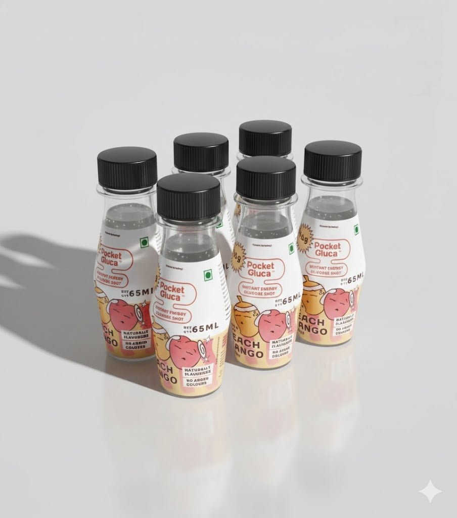 Peach Mango Glucose Shots | Set of 6